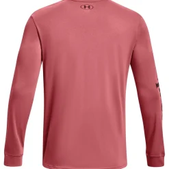 Fitness And Gym Tops*Under Armour Mens Armour Ua Pjt Rock Respect Ls Gym Top in Pink