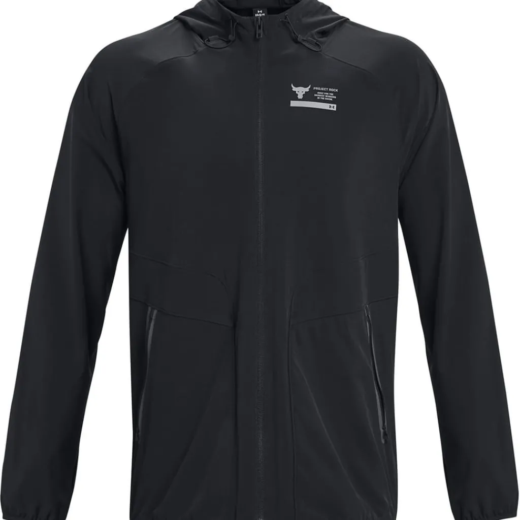 Fitness And Gym Tops*Under Armour Mens Armour Pjt Rock Unstoppable Jacket Hoody in Black