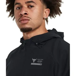Fitness And Gym Tops*Under Armour Mens Armour Pjt Rock Unstoppable Jacket Hoody in Black