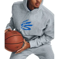 Hoodies*Under Armour Mens Armour Curry Splash Hoodie in Grey