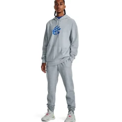Hoodies*Under Armour Mens Armour Curry Splash Hoodie in Grey