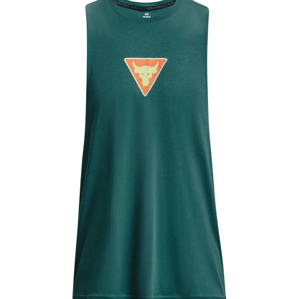 Fitness And Gym Tops*Under Armour Mens Armour Ua Pjt Rock Dmnd Muscle Tank Gym Vest in Green