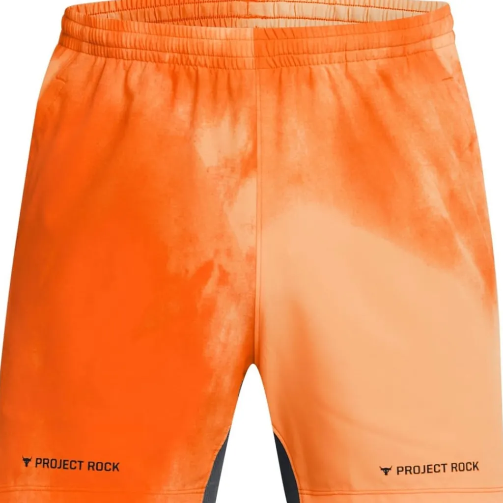 Fitness And Gym Shorts*Under Armour Mens Armour Pjt Rock Ultimate 5 Pt Sts Gym Shorts in Orange