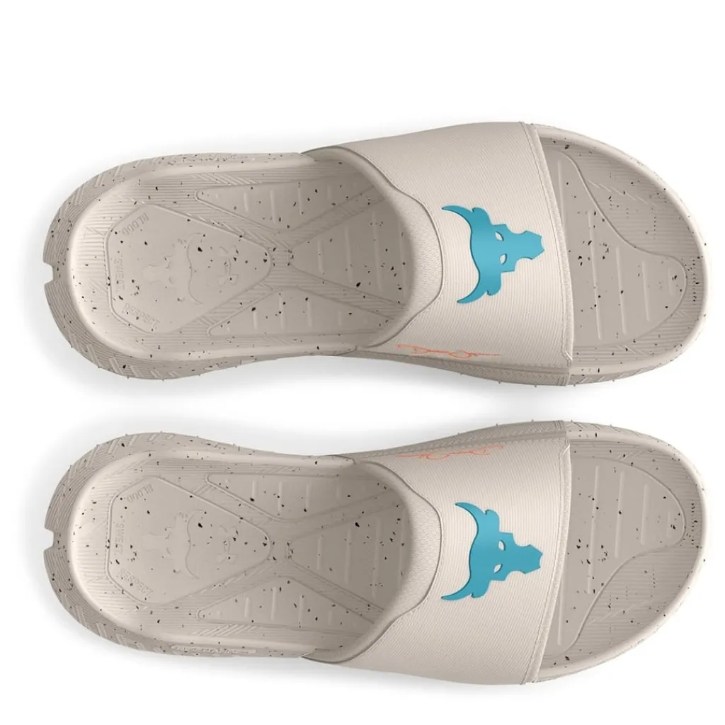 Beach Shoes*Under Armour Mens Armour Ua U Rock 3 Sl Sliders in Grey