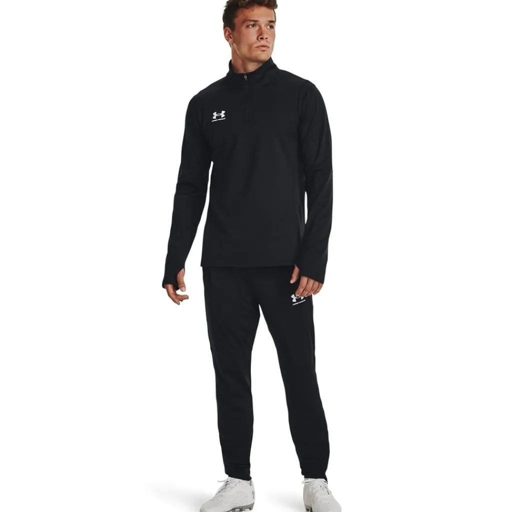Fitness And Gymwear|Fitness And Gym Tops*Under Armour Mens Challenger Half Zip Midlayer in Black