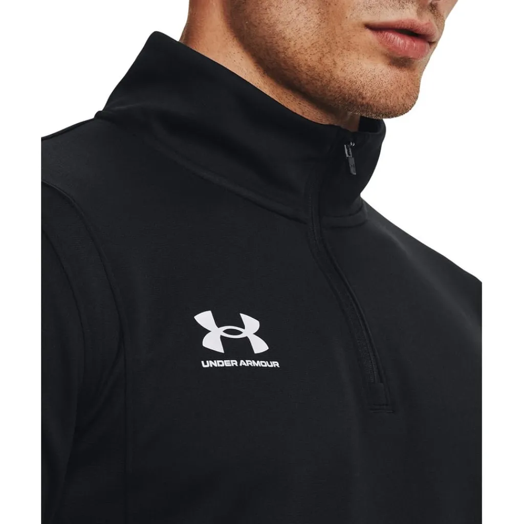 Fitness And Gymwear|Fitness And Gym Tops*Under Armour Mens Challenger Half Zip Midlayer in Black