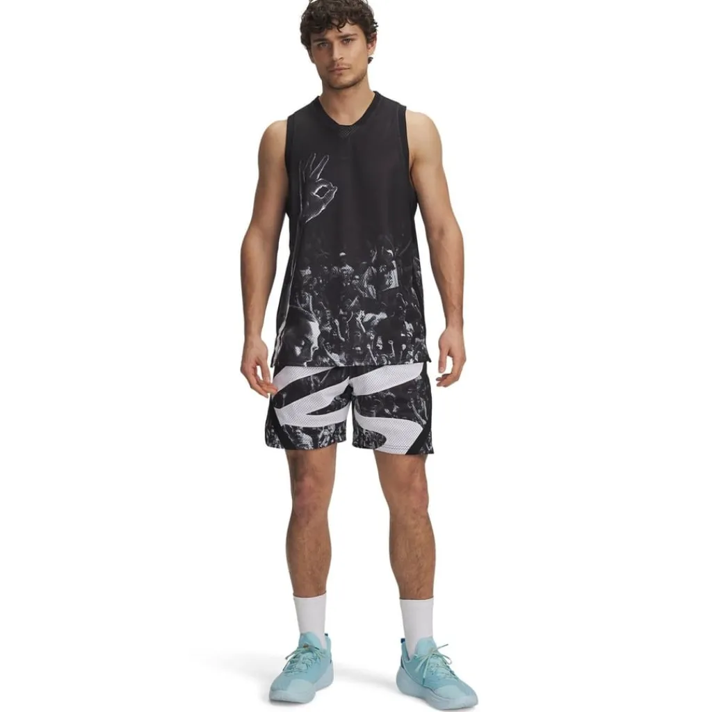 Fitness And Gym Shorts*Under Armour Mens Curry Signature Sub Basketball Shorts in Black