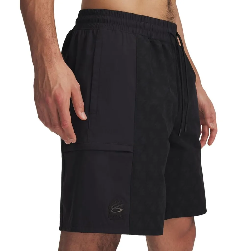 Fitness And Gym Shorts*Under Armour Mens Curry Woven Shorts in Black
