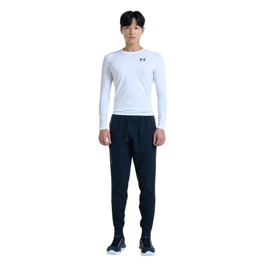 Fitness And Gym Tops|Fitness And Gymwear*Under Armour Mens Heatgear® Long Sleeve in White