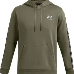 Hoodies*Under Armour Mens Icon Fleece Taping Hoodie in Green