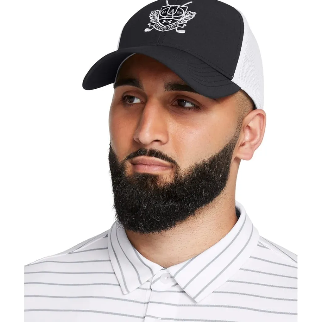 Caps-Hats*Under Armour Mens Iso Chill Driver Mesh Cap in Black