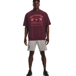 Fitness And Gym Shorts*Under Armour Mens Project Rock Terry Shorts in Grey