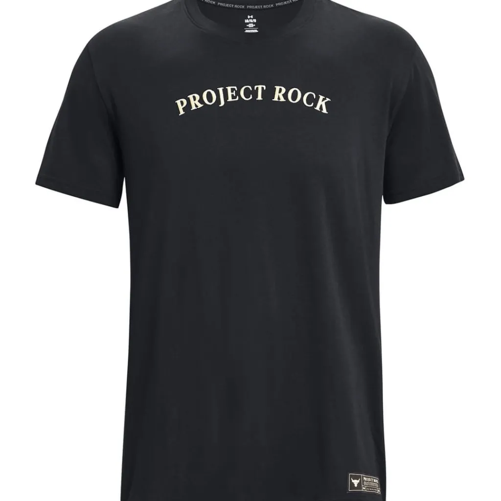 Fitness And Gym Tops*Under Armour Mens Project Rock T-Shirt in Black