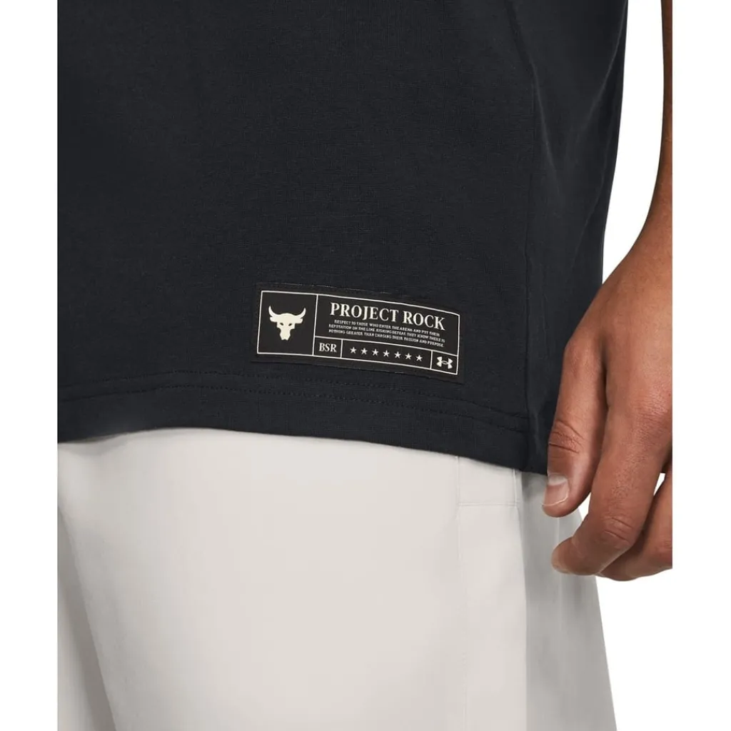 Fitness And Gym Tops*Under Armour Mens Project Rock T-Shirt in Black