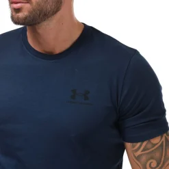 Fitness And Gymwear|T-Shirts And Vests*Under Armour Mens Sportstyle Left Chest Short Sleeve T-Shirt in Navy