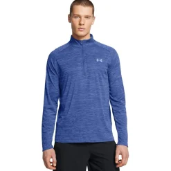 Fitness And Gymwear|Fitness And Gym Tops*Under Armour Mens Tech Half Zip Top in Blue
