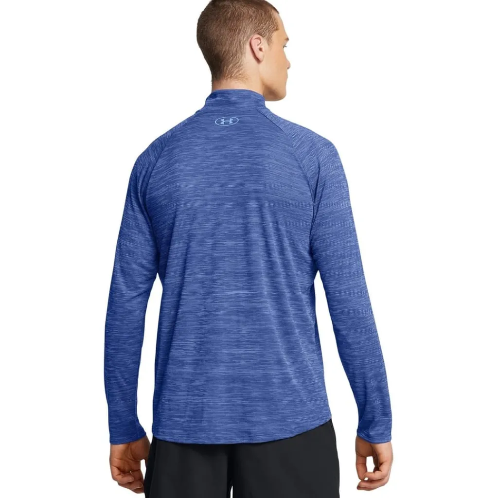 Fitness And Gymwear|Fitness And Gym Tops*Under Armour Mens Tech Half Zip Top in Blue