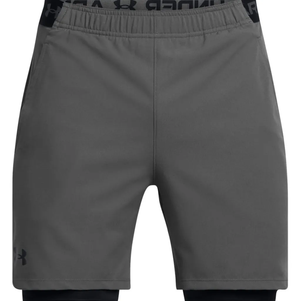 Fitness And Gym Shorts*Under Armour Mens Vanish 2 In 1 Shorts in Grey