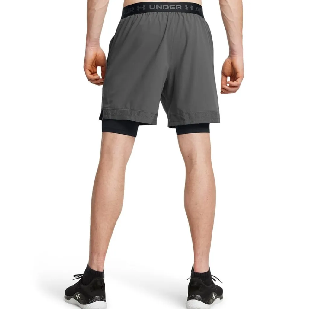 Fitness And Gym Shorts*Under Armour Mens Vanish 2 In 1 Shorts in Grey