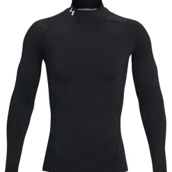 Fitness And Gymwear*Under Armour Mock Long Sleeve Top in Black
