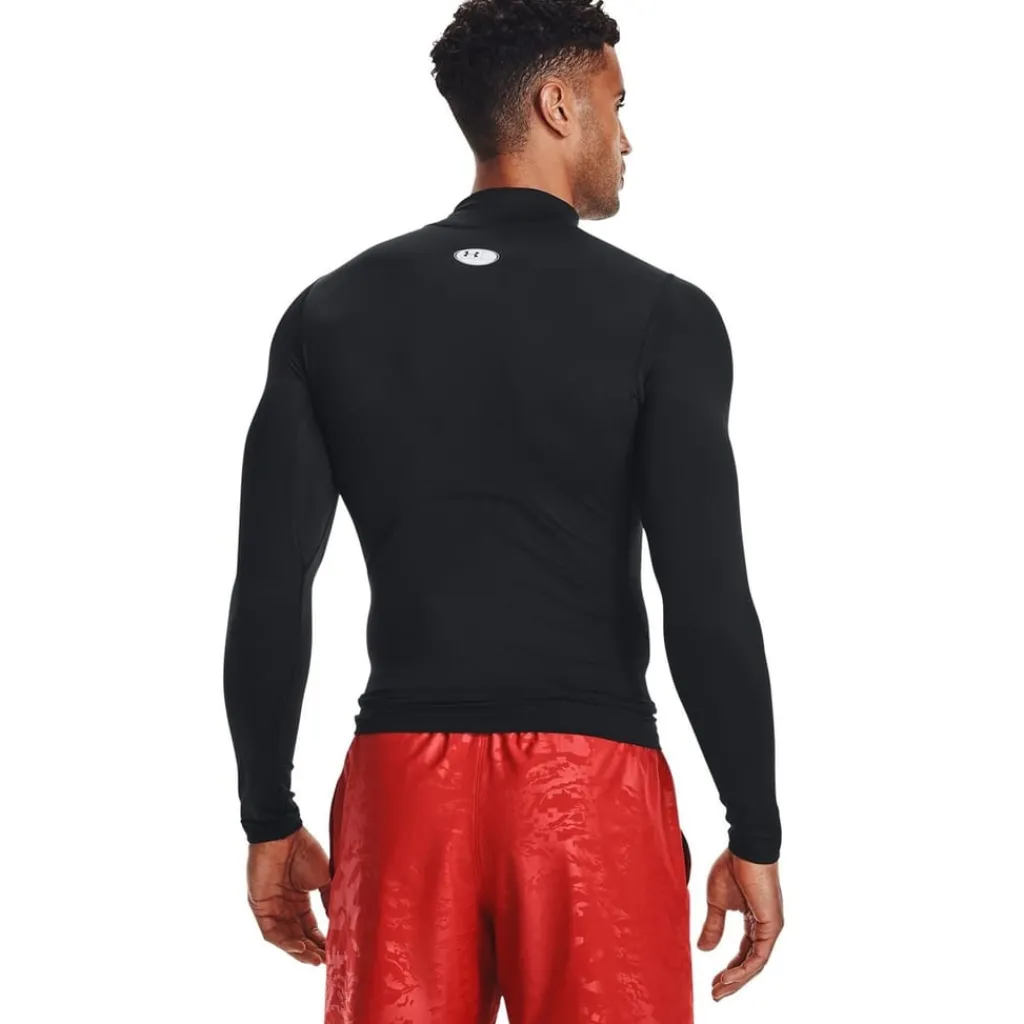 Fitness And Gymwear*Under Armour Mock Long Sleeve Top in Black