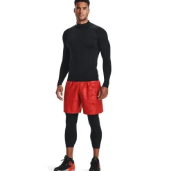 Fitness And Gymwear*Under Armour Mock Long Sleeve Top in Black
