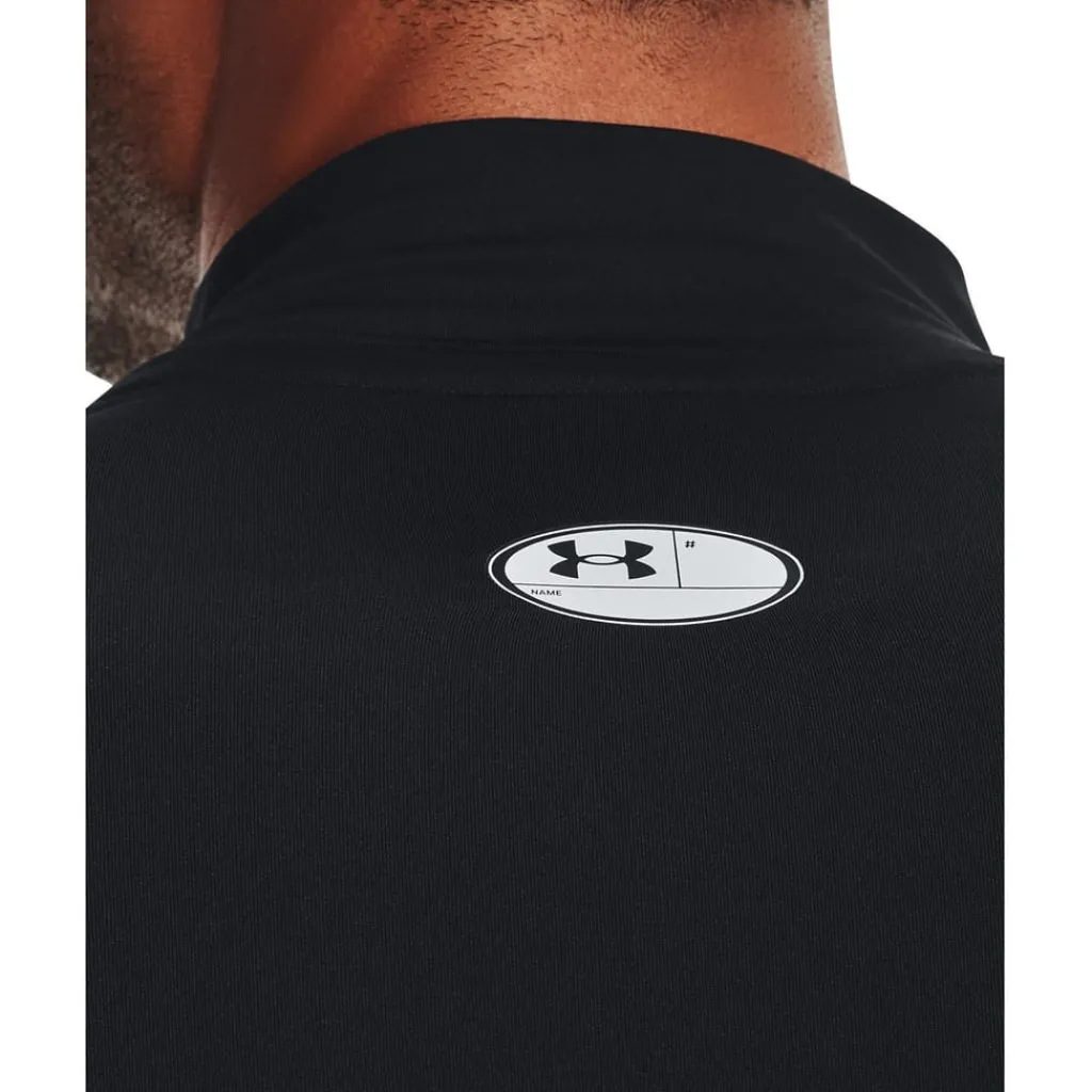 Fitness And Gymwear*Under Armour Mock Long Sleeve Top in Black