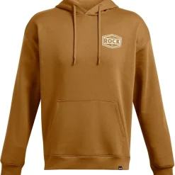 Fitness And Gym Tops*Under Armour P Rk Icon Fleece Hoody in Yellow