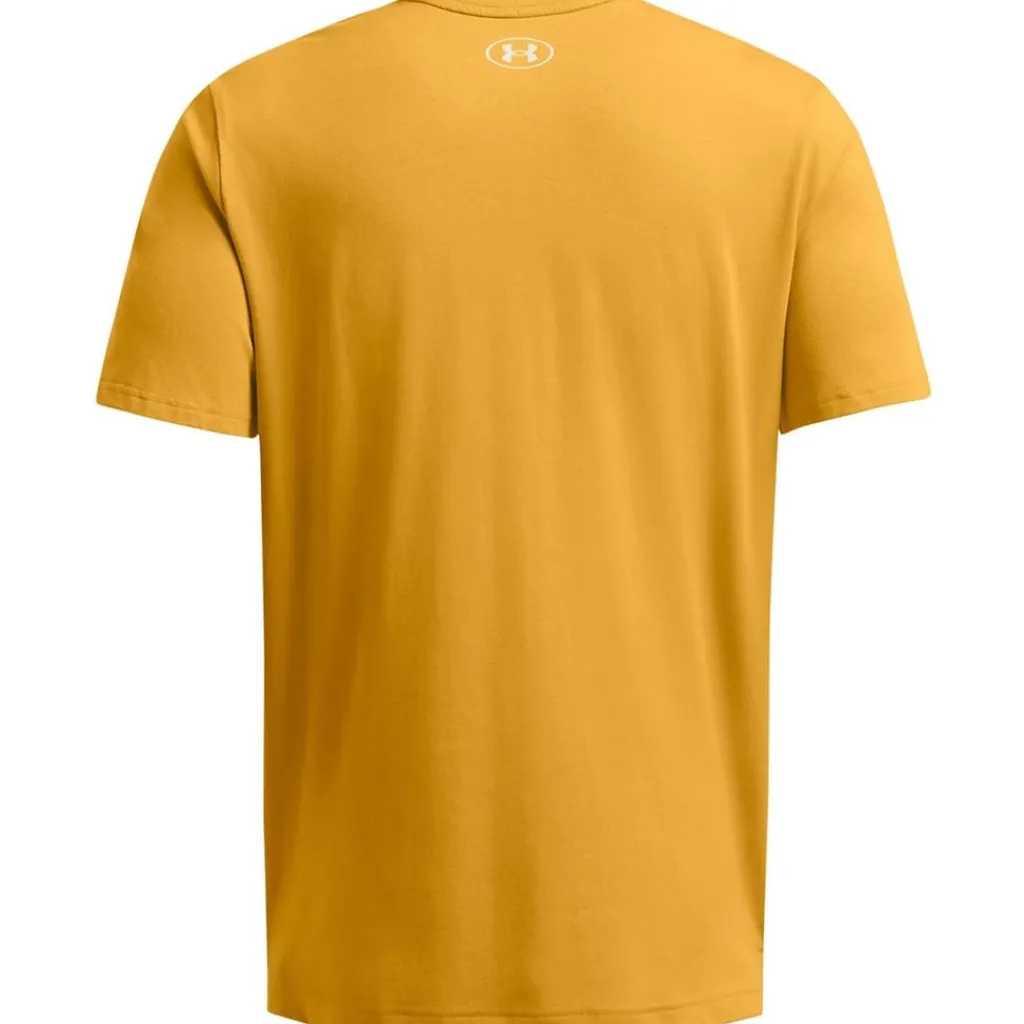 Fitness And Gym Tops*Under Armour P Rk Md Nt Brn ss in Yellow