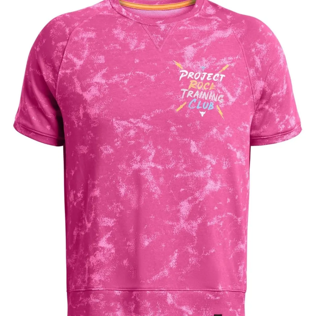 Fitness And Gym Tops*Under Armour P Rk Q2 Try Crw in Pink