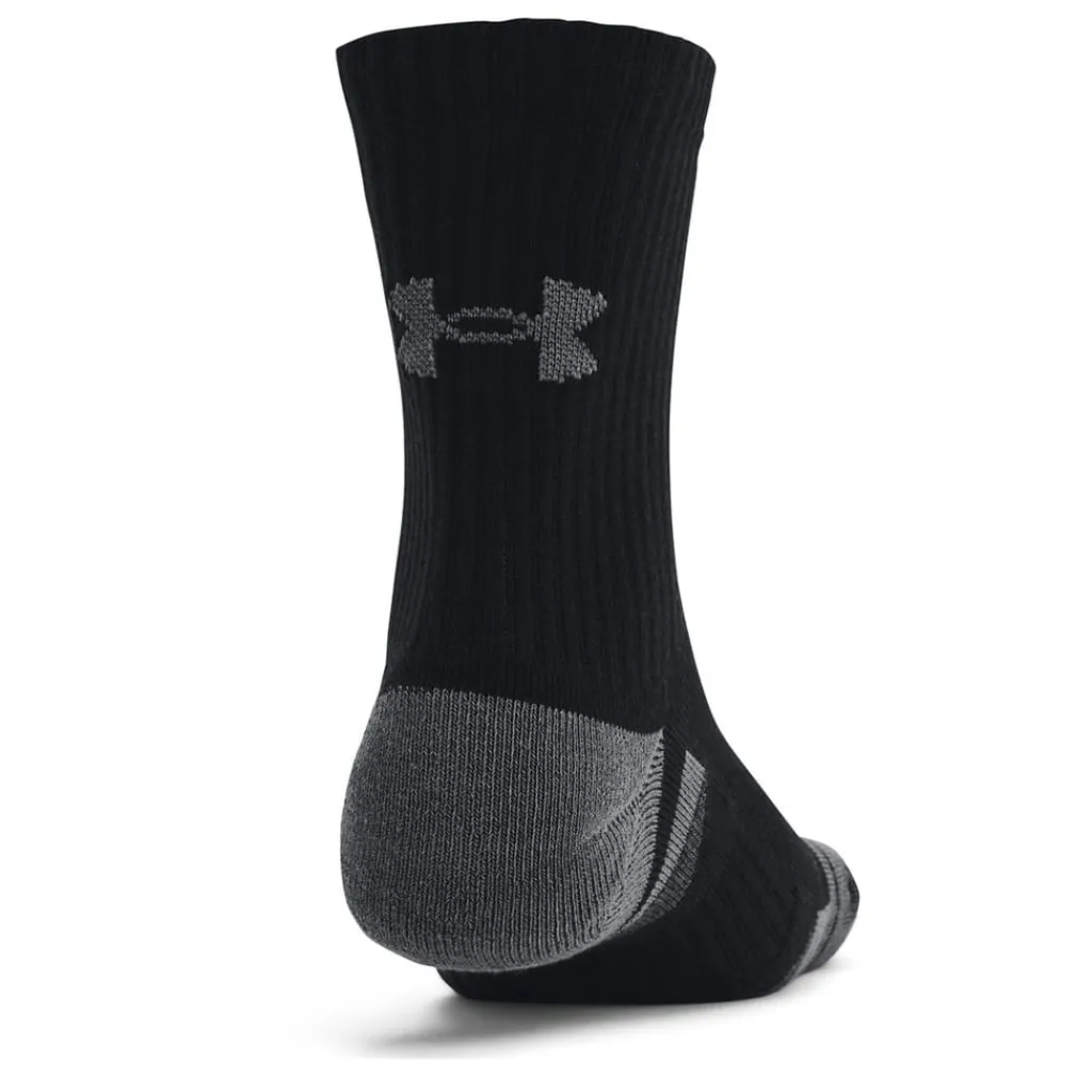 Underwear And Socks*Under Armour Performance Cotton 3p Mid in Black