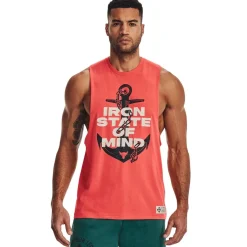 Fitness And Gym Tops*Under Armour Pj Rk Stat Mnd sl in Orange