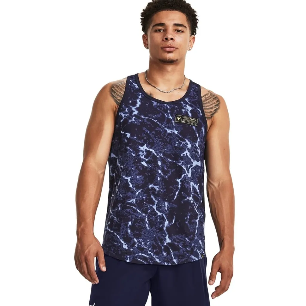 Fitness And Gym Tops*Under Armour Pjt Rk Isoch Tnk in Blue