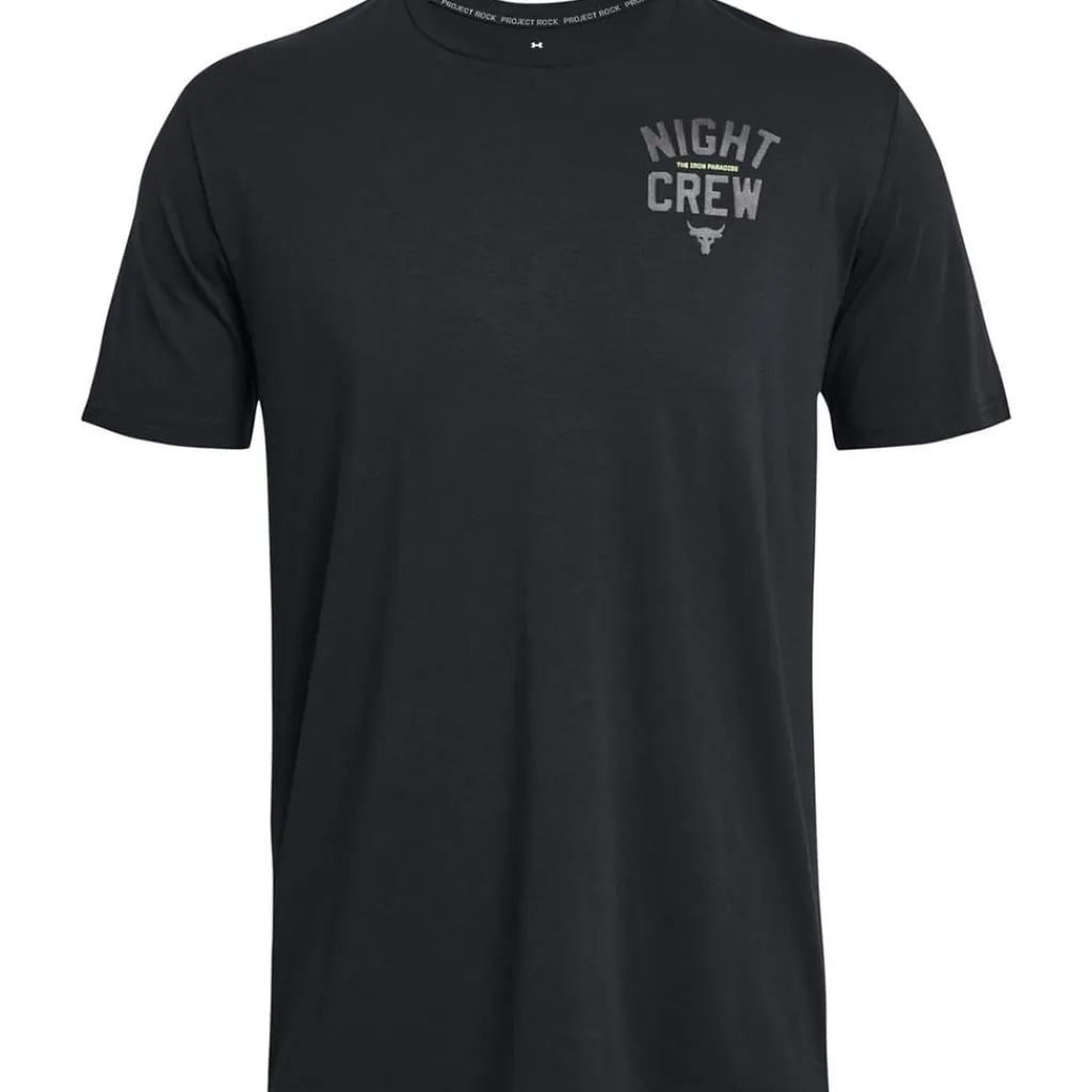 Fitness And Gym Tops*Under Armour Pjt Rk Ngt Crw ss in Black