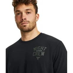 Fitness And Gym Tops*Under Armour Pjt Rk Ngt Crw ss in Black