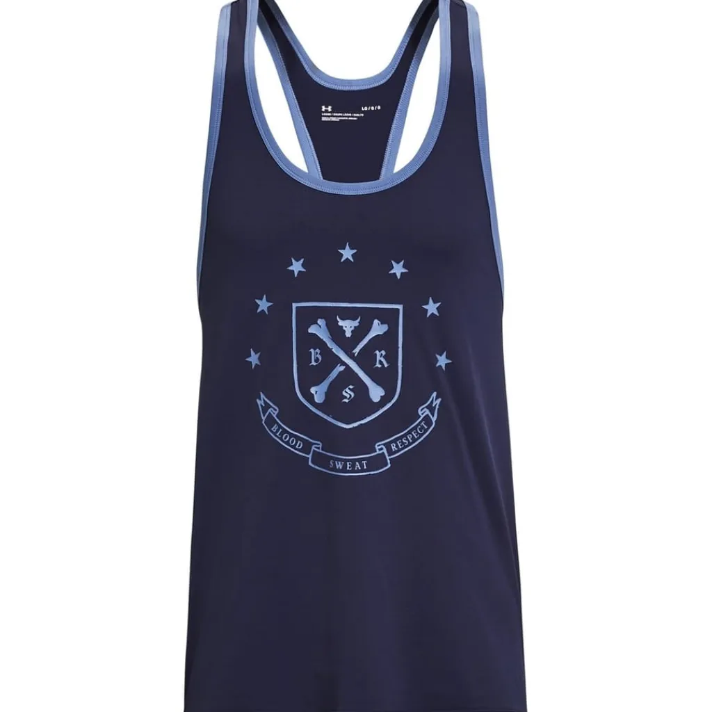Fitness And Gym Tops*Under Armour Pjt Rock Gym Tank in Blue