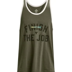 Fitness And Gym Tops*Under Armour Pjt Rock Tank in Green