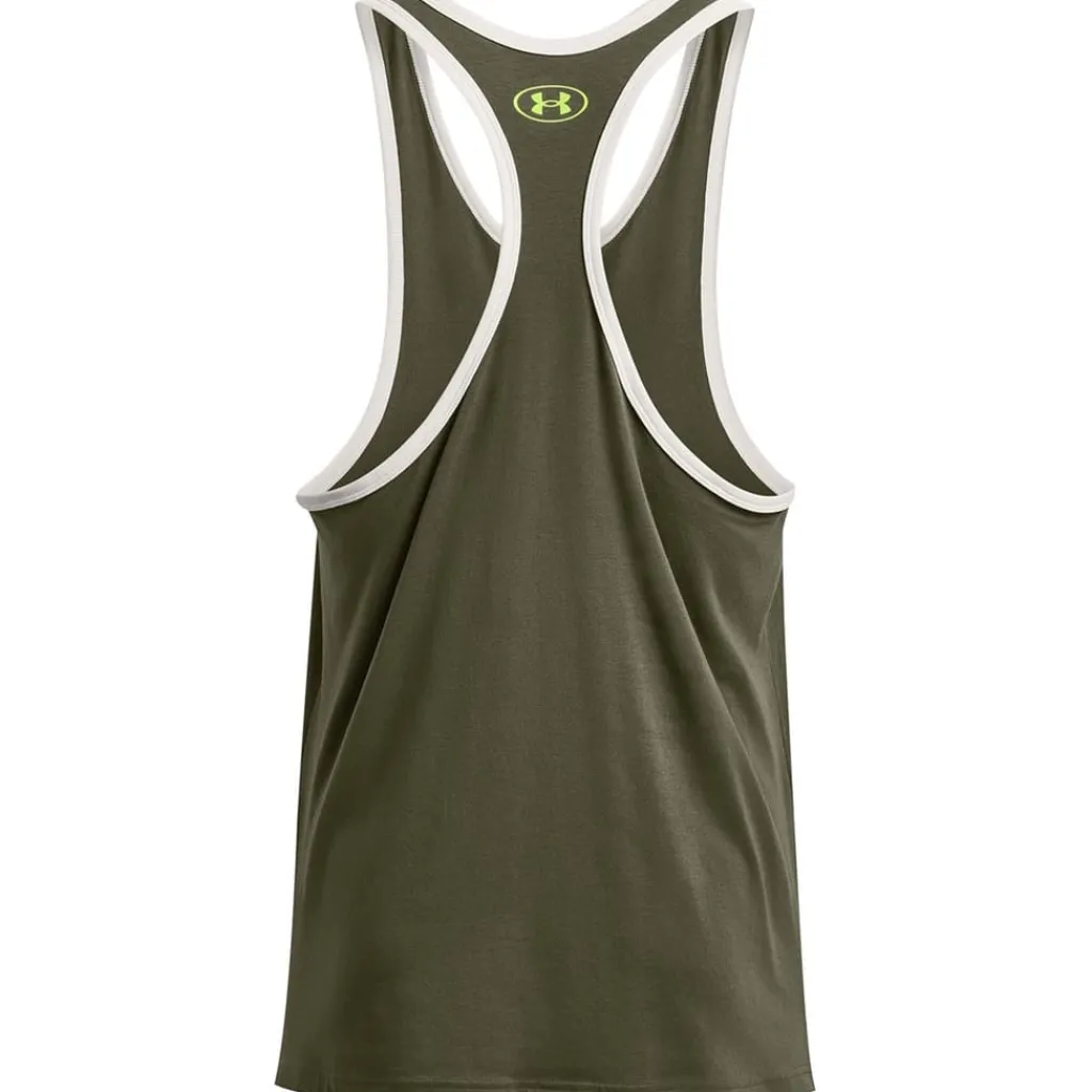 Fitness And Gym Tops*Under Armour Pjt Rock Tank in Green