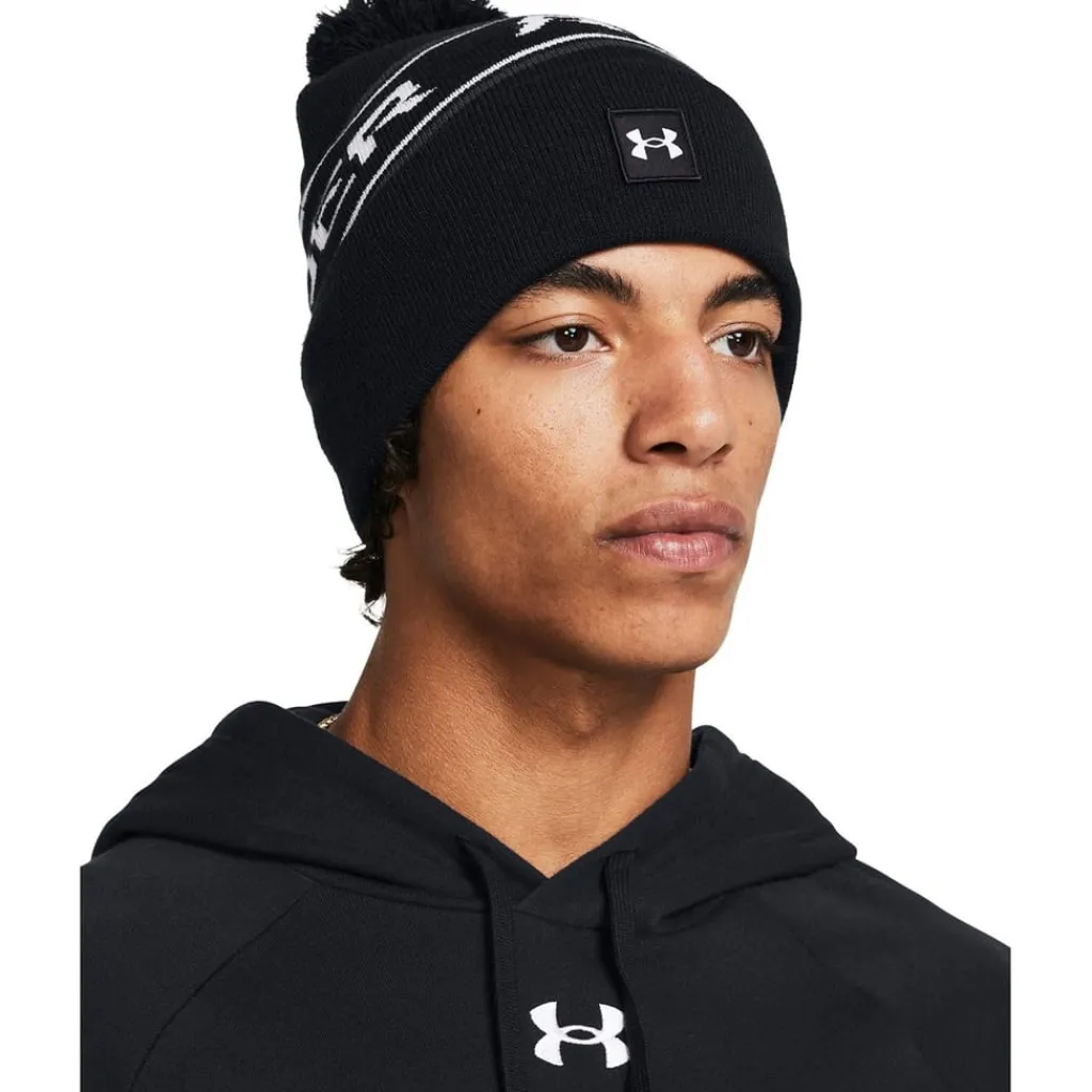 Caps-Hats*Under Armour Pom Beanie in Black