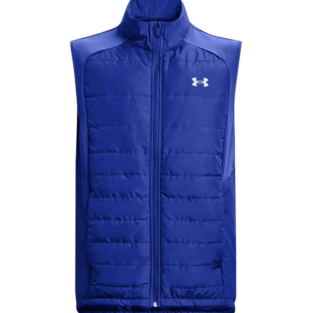 Fitness And Gym Tops*Under Armour Regular Fit Mock Neck Storm Vest in Blue
