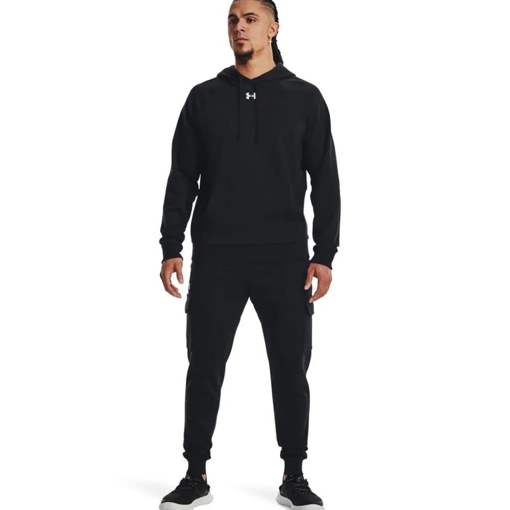 Trousers*Under Armour Rival Fleece Cargo Jogger in Black