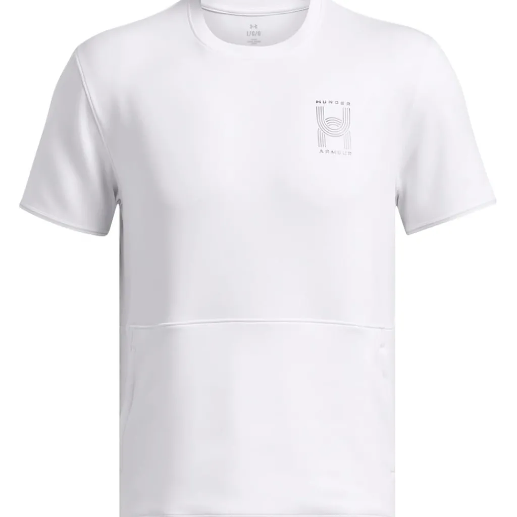Fitness And Gym Tops*Under Armour Run Crew Neck Regular Fit Athletic Top in White