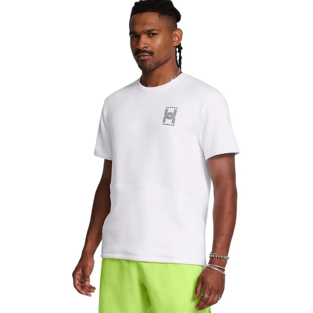 Fitness And Gym Tops*Under Armour Run Crew Neck Regular Fit Athletic Top in White