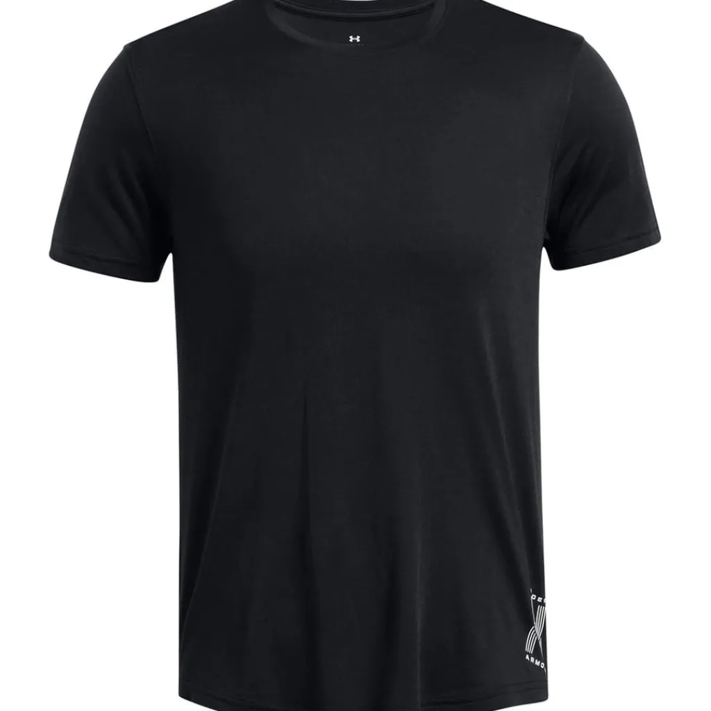 Fitness And Gymwear|Fitness And Gym Tops*Under Armour Run Crew Neck Regular Fit Athletic T-Shirt in Black