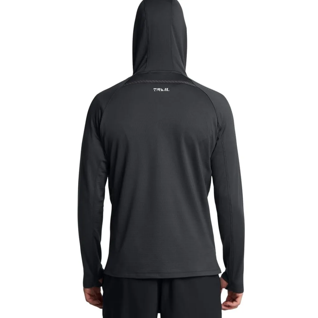 Fitness And Gym Tops|Fitness And Gymwear*Under Armour Run Hooded Athletic Sweatshirt in Grey