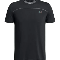 Fitness And Gym Tops*Under Armour Rush Short Sleeve Crew Neck T-Shirt in Black