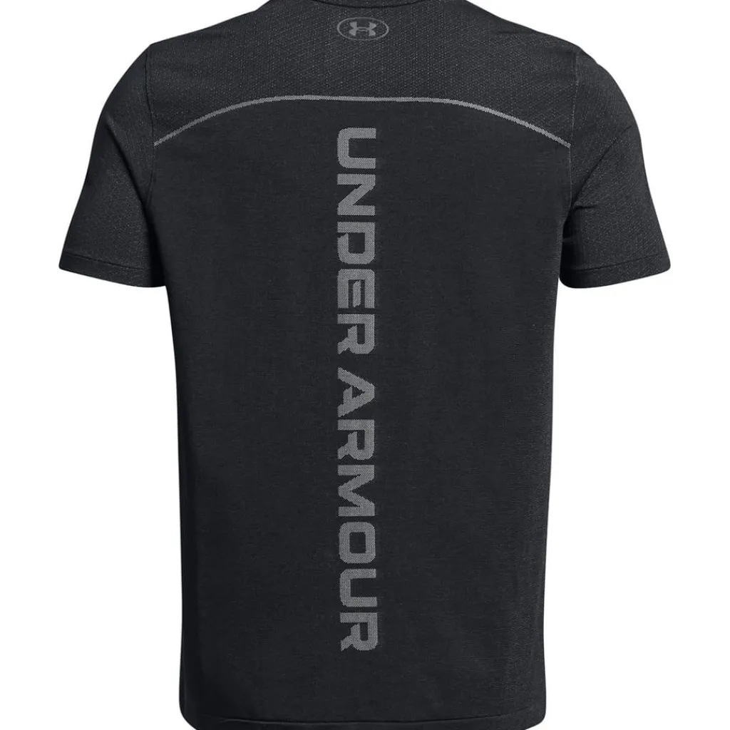 Fitness And Gym Tops*Under Armour Rush Short Sleeve Crew Neck T-Shirt in Black