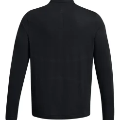 Fitness And Gym Tops|Fitness And Gymwear*Under Armour Rush Zip Neck Long Sleeve T-Shirt in Black