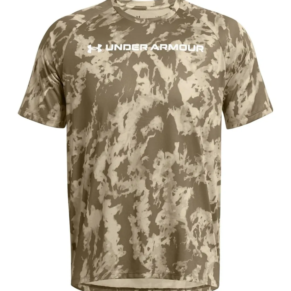 Fitness And Gym Tops*Under Armour Tech Camo Regular Fit T-Shirt in Green