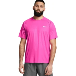 T-Shirts And Vests*Under Armour Tech Emboss T-Shirt in Pink